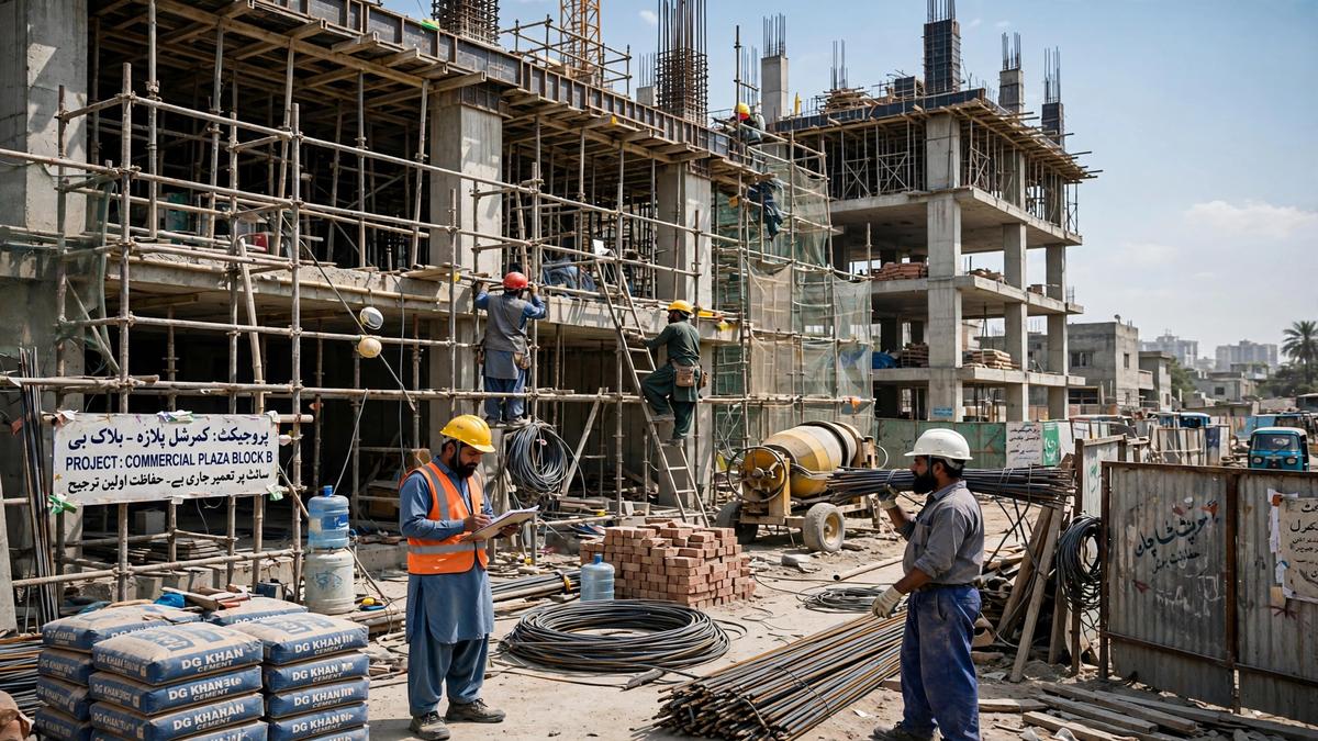 Construction site in Pakistan - BPC Company