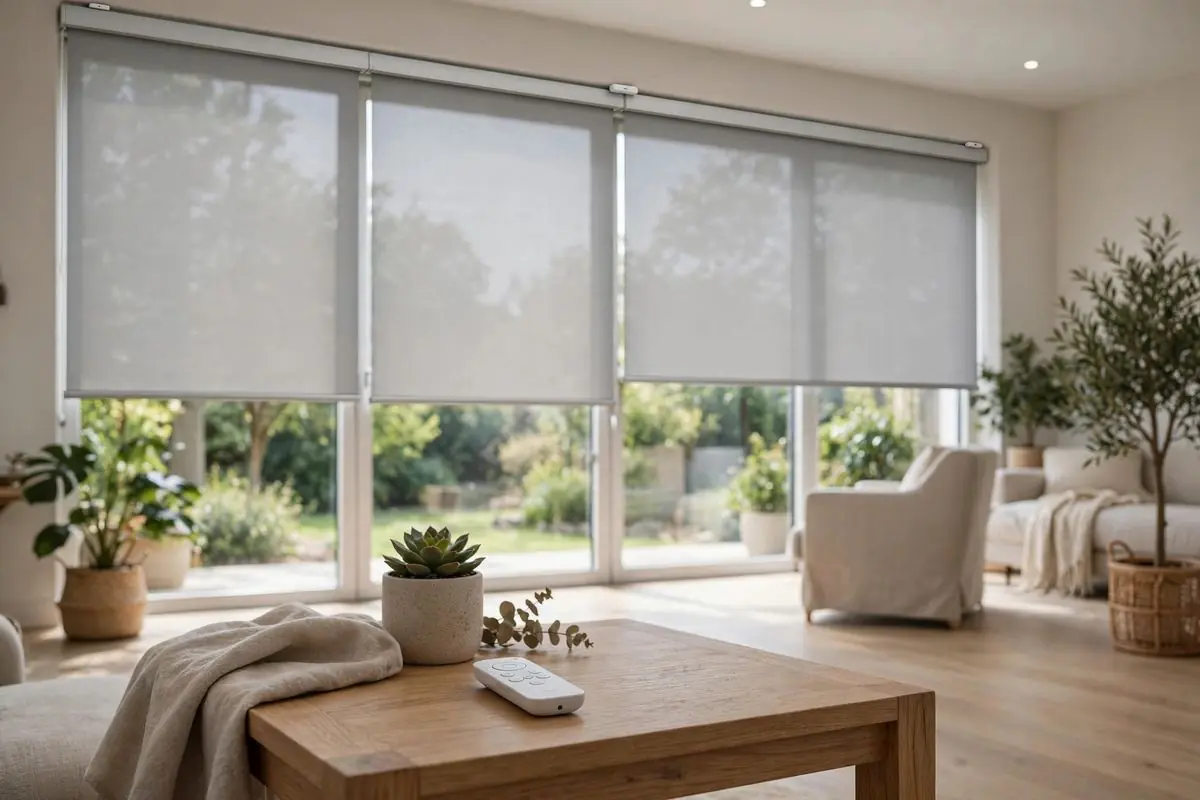 Smart motorized blinds with remote control