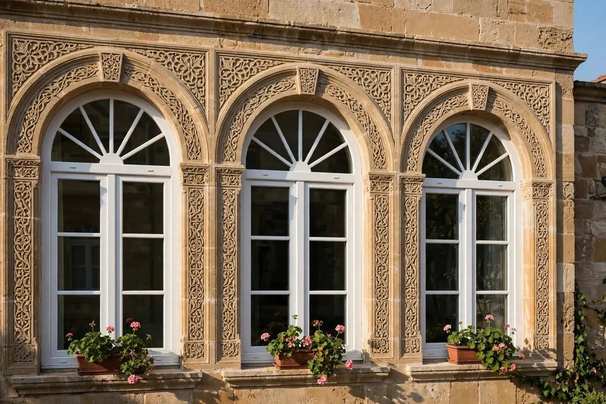 Turkish architecture inspired windows in Pakistan