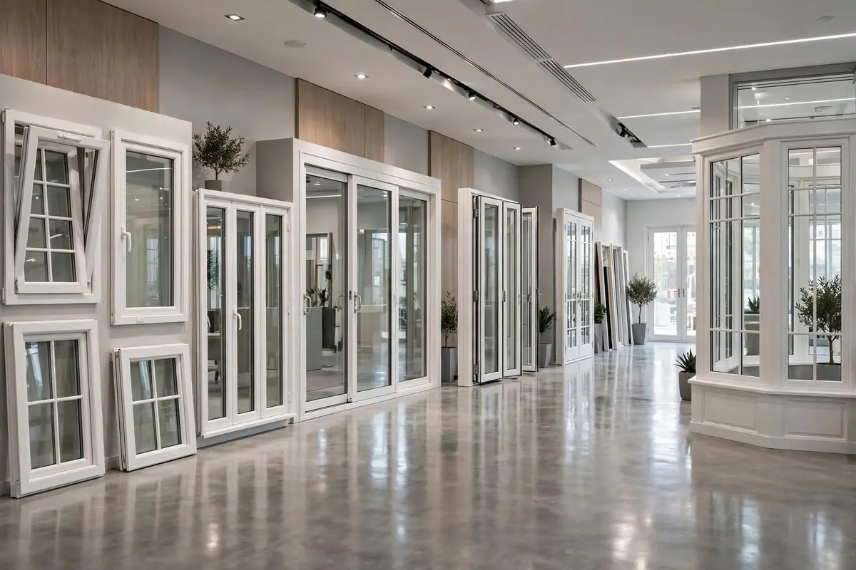 Premium uPVC window showroom display