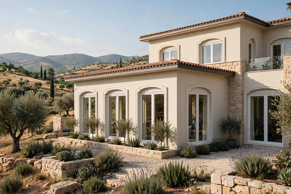 Turkish-style modern windows with Yagmurpen profiles