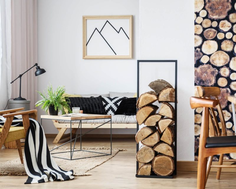 Cozy winter interior design